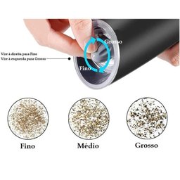 Moedor de Sal ou Pimenta com Sensor Gravidade Elétrico - 6