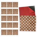 Ver imagem 1 de Pastilha de Vidro Adesiva Kit 15 Uni Parede Banheiro Cozinha Sala Decorativa Fácil Aplicacao Moderna