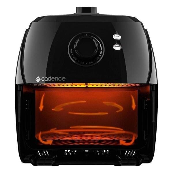 Fritadeira Air Fryer Cook Master Cadence 5,5L Preta 127V 1700W (com Luva Termica) - 3