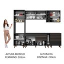 Ver mais imagens de Cozinha Completa Madesa Reims com Armário e Balcão Preto