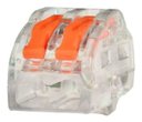 Ver imagem 4 de 60 X Conector Tipo Wago 222 Borne Emenda Fios 2, 3 e 5 Vias