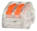 Ver imagem 3 de 15 Conector Elétrico Borne Emenda 2 Fios Tipo Wago 222-412