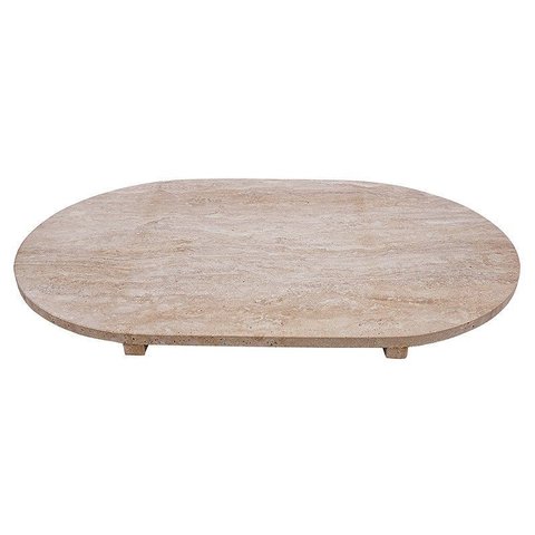 Bandeja Decorativa em Pedra Bege 40cm X 60cm