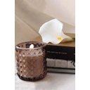 Ver imagem 3 de Vela Perfumada Aromática Decorativa Copo Vidro Diamond Fumê