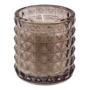 Ver imagem 1 de Vela Perfumada Aromática Decorativa Copo Vidro Diamond Fumê