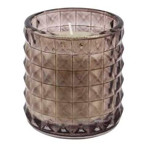 Vela Perfumada Aromática Decorativa Copo Vidro Diamond Fumê