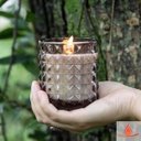 Ver imagem 2 de Vela Perfumada Aromática Decorativa Copo Vidro Diamond Fumê