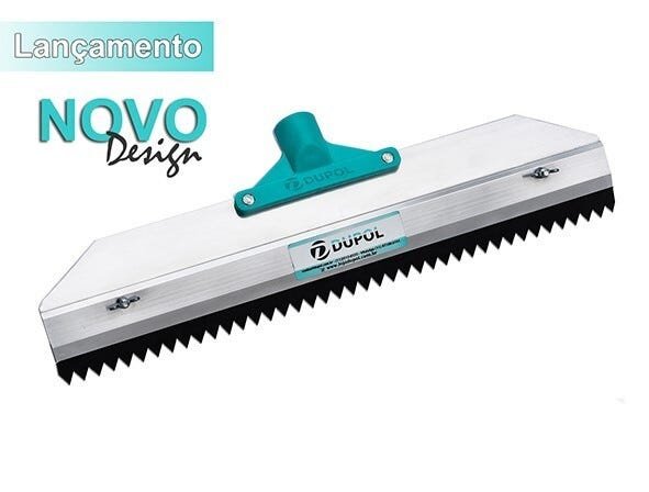 Rodo Dentado 40cm Alumínio Reforçado + Lâmina Dentada 40 cm - Aço - PT5 (PARA ATINGIR APROX. 5MM) - 4