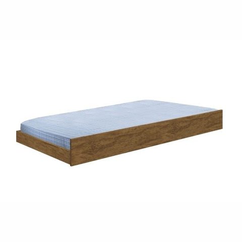 Cama Auxiliar Solteiro 100% MDF Canela Wood - Melissa/Geval
