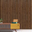 Ver imagem 1 de Papel de Parede Adesivo Autocolante Madeira Ripada Black