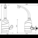 Ver imagem 3 de Torneira elétrica de Parede Zagonel Luna, 5500 Watts – 110 Volts