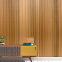 Ver imagem 4 de Papel de Parede Auto Colante Madeira Ripada em Tons de Marrom