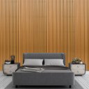 Ver imagem 3 de Papel de Parede Auto Colante Madeira Ripada em Tons de Marrom