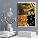 Ver imagem 2 de Quadro Código Gravoboi Atrair Dinheiro 24x18cm - com Vidro:madeira Branca