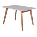 Ver imagem 6 de Conjunto Sala De Jantar Slim Mesa 4 Cadeiras Off White