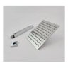Ducha Chuveiro Slim Quadrado Metal 25x25cm Com Braço De Teto - 3