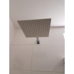 Ducha chuveiro cromado Quadrado 30x30 com braço de parede - 4