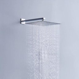 Ducha chuveiro cromado Quadrado 30x30 com braço de parede - 2