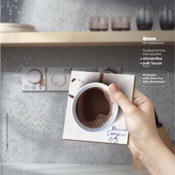 Hora do Café - Quadros ou Placas Modulares com 4 Peças - 3