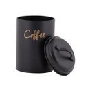 Ver imagem 2 de Pote para Café de Aço Inoxidável com Tampa Estilo Retrô - Preto - 11x15cm