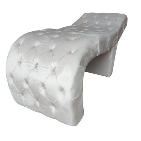 Maca Ana Estética Capitone 80 Cm Slk Decor Opala Bege