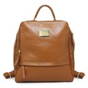 Ver imagem 1 de Mochila Feminina de Couro Liz - Caramelo