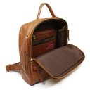 Ver imagem 3 de Mochila Feminina de Couro Liz - Caramelo