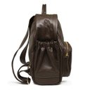 Ver imagem 3 de Mochila Feminina de Couro Laura - Marrom Café