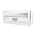 Ver imagem 1 de Caixa de Correio Revista Frente Inox Polido Brilhante Espelhado 23 Profundidade