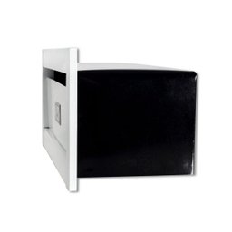 Caixa Correio techinox carta Luxo linear branca fosca 23 cm profundidade pintura de alta resistê - 2
