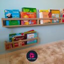 Ver imagem 6 de Nicho Organizador de Brinquedos Prateleira para Livros MDF 2un 55 cm