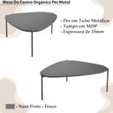 Ver imagem 3 de Mesa de Centro Organica Pe Metal Preto Nero 28015 Artesano