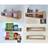 Kit 2 Prateleira Organizador De Temperos Para Cozinha banheiro Quarto de Bebê Mdf 55 cm - 6