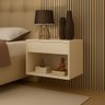 Mesinha Cabeceira 45cm Decore Quarto Pequeno Criado Quarto:off White - 1