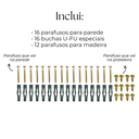 Ver imagem 2 de 4 Suportes de Prateleira 40 Cm Aço Resistente Estilo Minimalista Invisível Organização Versátil