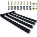 Ver imagem 1 de 4 Suportes de Prateleira 40 Cm Aço Resistente Estilo Minimalista Invisível Organização Versátil