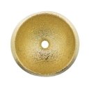 Ver imagem 2 de Cuba de Apoio Redonda Dourado Gold 39x39cm CUBA46