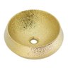 Cuba de Apoio Redonda Dourado Gold 39x39cm CUBA46 - 5
