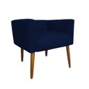 Ver imagem 1 de Banco Decorativo Nina Suede Azul Marinho - Dominic Decor