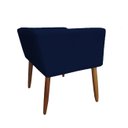 Ver imagem 2 de Banco Decorativo Nina Suede Azul Marinho - Dominic Decor
