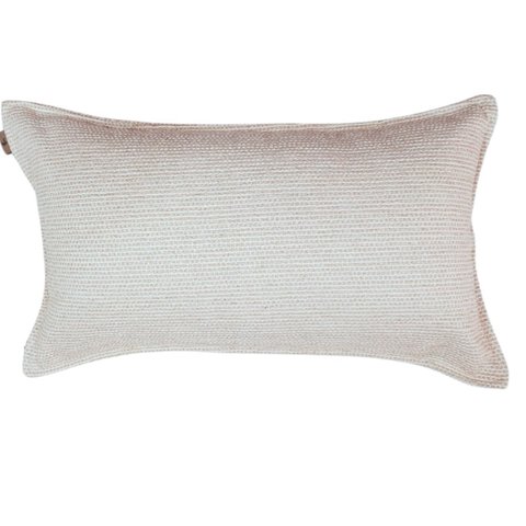 Capa de Almofada Retangular Baguete Linhao Tons Bege 30x50