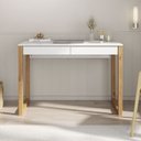 Ver imagem 2 de Mesa Escrivaninha Madeira 2 Gavetas Noah Idimex