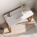 Ver imagem 3 de Mesa Escrivaninha Madeira 2 Gavetas Noah Idimex