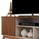 Ver imagem 5 de Conjunto para Sala de Estar com Rack Malbec Wood e Buffet Eros Retro Off White/freijo Giga Móveis