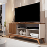 Conjunto para Sala de Estar com Rack Malbec Wood e Buffet Eros Retro Off White/freijo Giga Móveis - 4