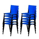 Ver imagem 1 de Cadeira Iso Empilhavel 10Un: Azul
