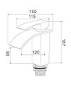 Ver imagem 3 de Torneira Banheiro Lavatório Monocomando Cascata Preta ME11B Doan
