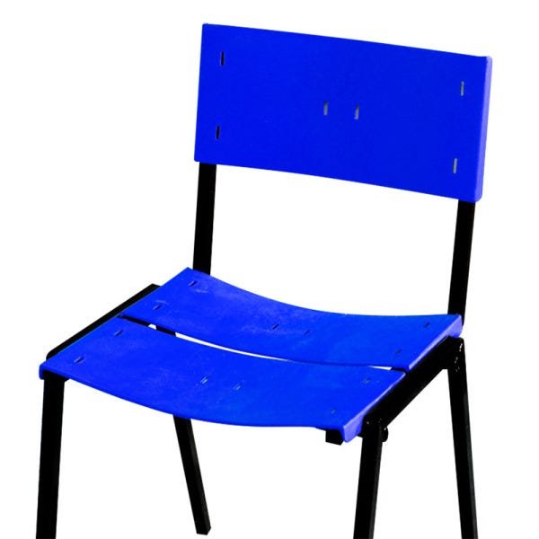 Cadeira Iso Empilhavel 5Un: Azul - 2