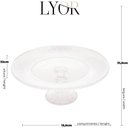 Ver imagem 5 de Prato para Bolo de Cristal Renaissance 31,5cm X 13cm - Lyor