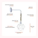 Ver imagem 2 de Luminária Arandela Empire Parede Externa Alumínio Corrente:branco